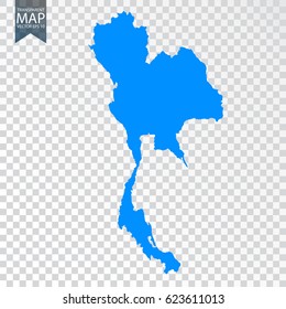 map of Thailand. Vector illustration eps 10.