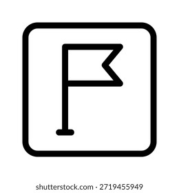 Ícone de linha fina do mapa. O ícone pode ser usado para sites, impressão, modelos, modelos de apresentação, ilustrações, etc.