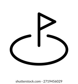 Ícone de linha fina do mapa. O ícone pode ser usado para sites, impressão, modelos, modelos de apresentação, ilustrações, etc.