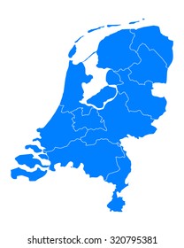 Map of thr Netherlands