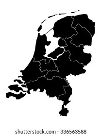 Map of thr Netherlands