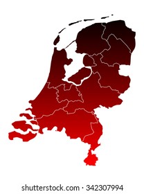 Map of thr Netherlands