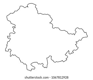 Map of Thuringia