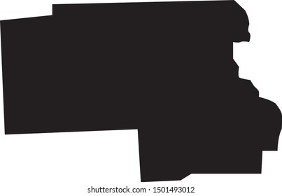 map of thurston county in state of nebraska