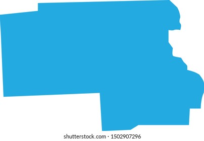 map of thurston county in state of nebraska