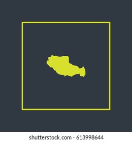 Map of Tibet Autonomous Vector Illustration

