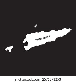 Map of Timor Leste vector illustration design