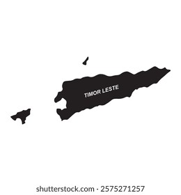 Map of Timor Leste vector illustration design