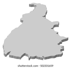 Map - Tocantins (Brazil) - 3D-Illustration