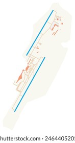 Map of Tocumen International Airport (Panama). IATA-code: PTY. Airport diagram with runways, taxiways, apron, parking areas and buildings. Map Data from OpenStreetMap.