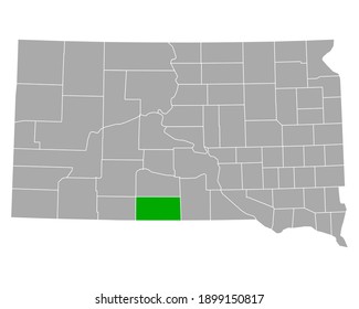 Map of Todd in South Dakota on white