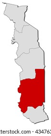 Map - Togo, Plateaux