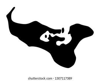 Map of Tonga on white background
