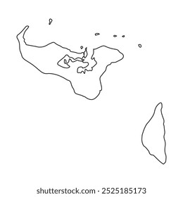 Map of Tonga region vector illustration design