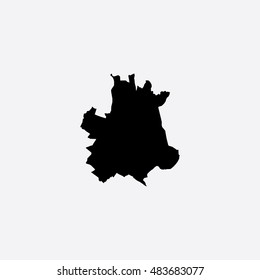 Map of Toulouse Vector Illustration
