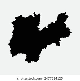 Map of Trentino - Trentino-Alto Adige - Italy outline silhouette graphic element Illustration template design
