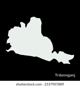 Mapa de Tribeniganj Block, Supaul District, Bihar State, República da Índia, Governo de Bihar, Território indiano, Índia Oriental, política, aldeia, turismo