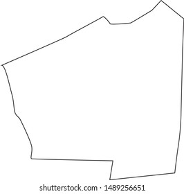 Map of Trigg County in the state of Kentucky