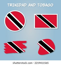 Map of Trinidad and Tobago, Map of Trinidad and Tobagovector design Illustration.