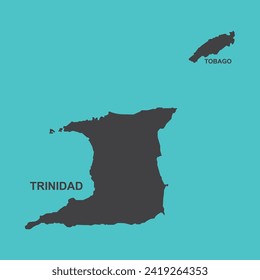 Mapa de diseño de ilustraciones vectoriales de trinidad