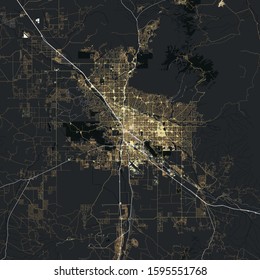 Map Tucson city. Arizona. USA