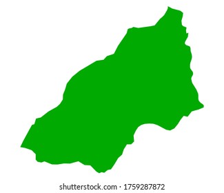 Map of Tumbes on white