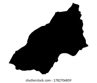 Mapa de Tumbes en blanco