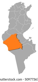 Map - Tunisia, Kebili