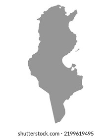 Map Tunisia vector background. Isolated country texture