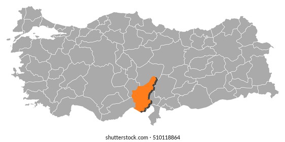 Map - Turkey, Adana