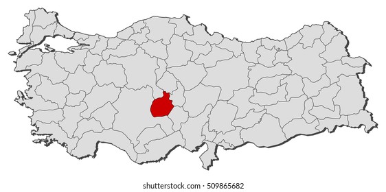 Map - Turkey, Aksaray