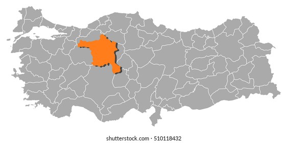 Map - Turkey, Ankara