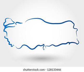 Turkey Map Gorsel Stok Fotograf Ve Vektorleri Shutterstock