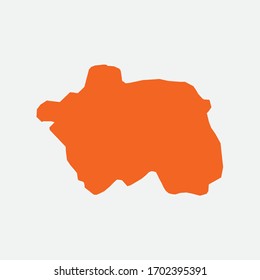 Map of Turkey Eskisehir city. Vector drawing.