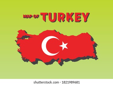 Map Of Turkey in Illustration