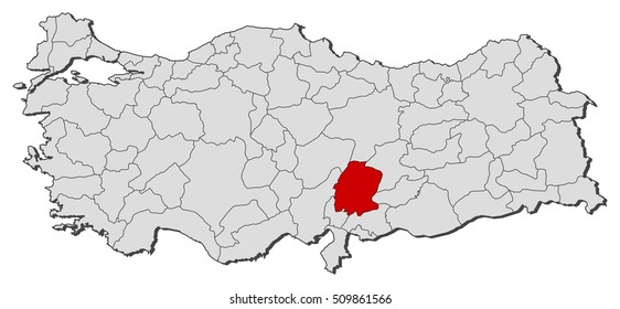 Map - Turkey, Kahramanmaras