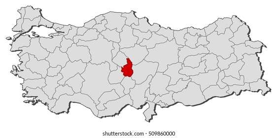 Map - Turkey, Nevsehir