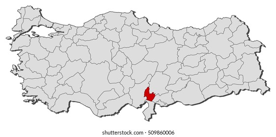 Map - Turkey, Osmaniye