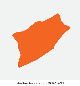 Mapa de la ciudad de Turkey Rize. Dibujo vectorial.