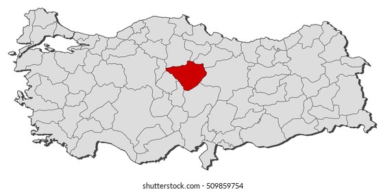 Map - Turkey, Yozgat