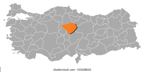 Map - Turkey, Yozgat