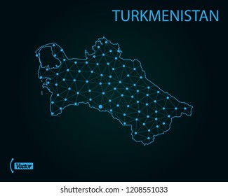 Map of Turkmenistan