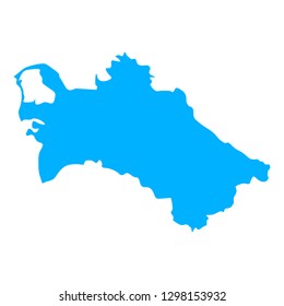 map of Turkmenistan