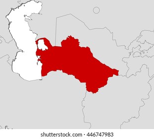 Map - Turkmenistan