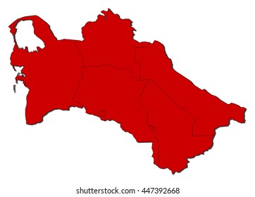 Map - Turkmenistan