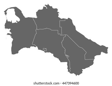 Map - Turkmenistan
