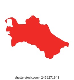map of Turkmenistan icon. Illustration vector graphic of map of Turkmenistan