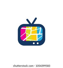 Map Tv Logo Icon Design