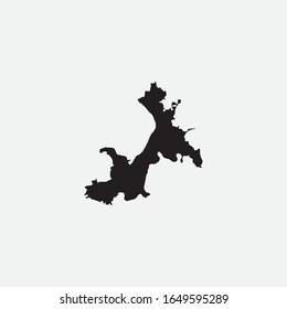 Map of Ufa - Russia graphic element Illustration template design
