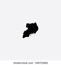 Map of Uganda Vector Illustration

